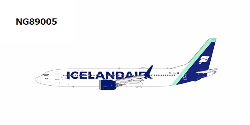 [Pre-order item] 737 MAX9 Icelandair Boreal Blue tail named "Hvitserkur" TF-ICA 1/400 (NG20230409) [NG89005]