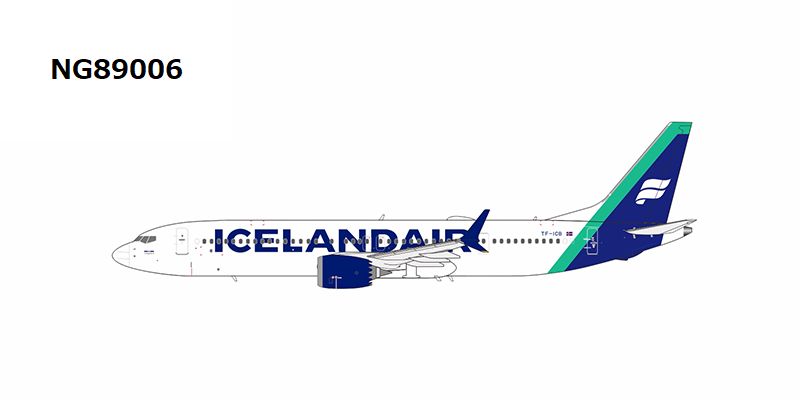 [Pre-order item] 737 MAX9 Icelandair Green tail; named "Langjokull" TF-ICB 1/400 (NG20230409) [NG89006]