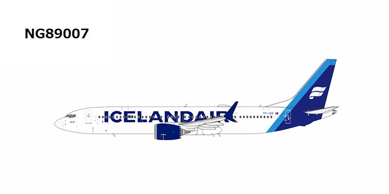 [Pre-order item] 737 MAX9 Icelandair Sky Blue tail named "Kirkjufell" TF-ICC 1/400 (NG20230409) [NG89007]