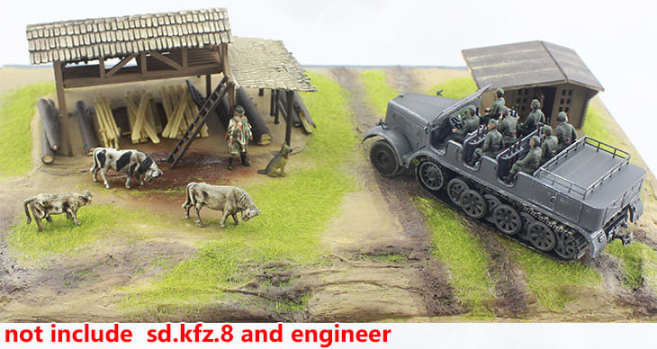 Diorama Malinava Lithuania 1944 Part D 1/72 [P0213]