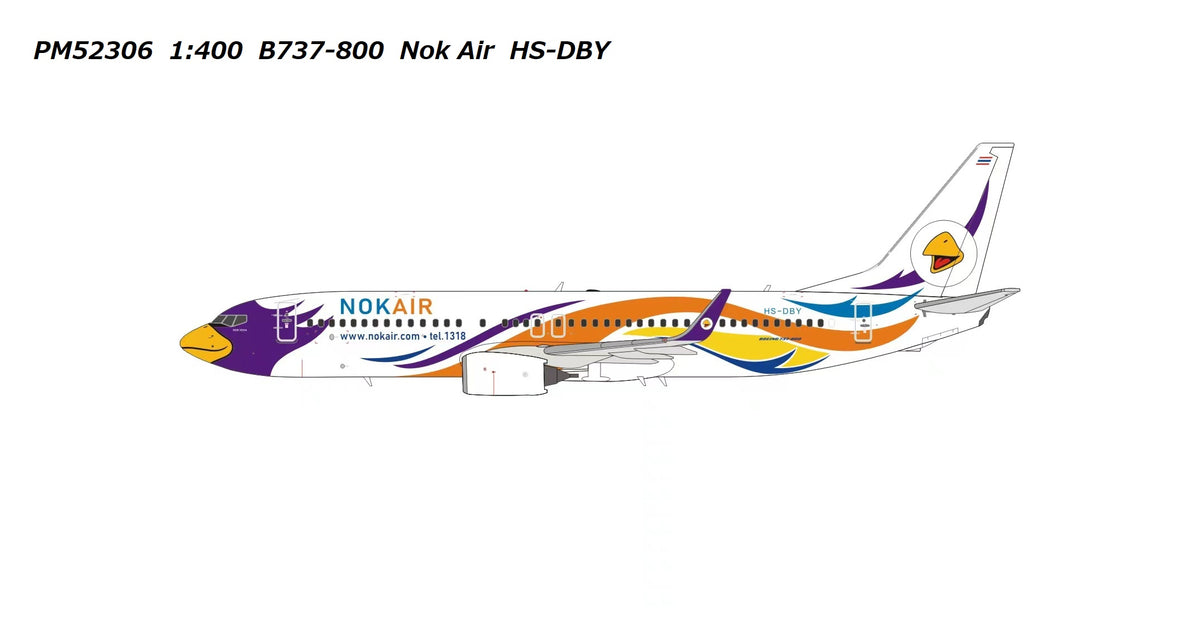 【予約商品】737-800 ノックエア HS-DBY 1/400 (PM20230328) [PM52306]