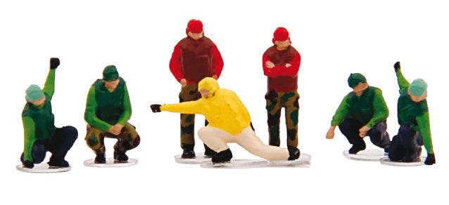 US Navy Aircraft Carrier Deck Crew Launch Team Figure Set of 7 1/200 [TSMWAC007]