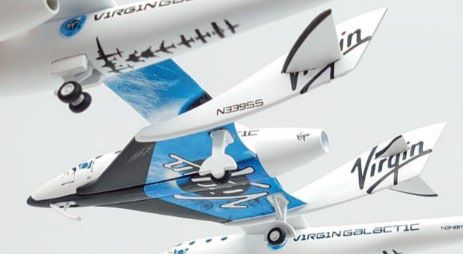 [Pre-order item] Virgin Galactic Model 339 Spaceship Two "VSS Enterprise" / Model 348 "White Knight Two" N339SS/N348MS 1/200 [VG2001]