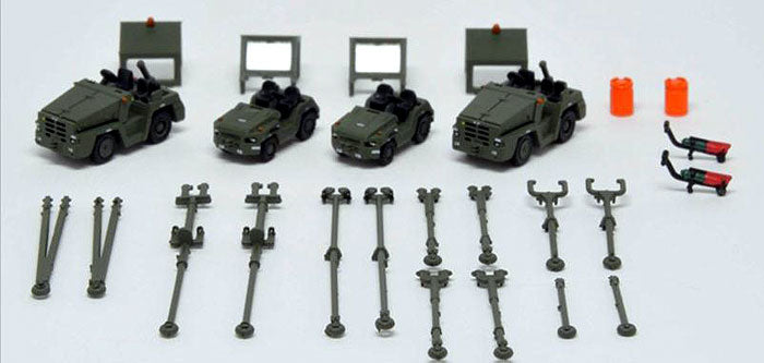 Japan Air Self-Defense Force 2t/3t Towing Vehicle Set 1/200 *Plastic [WA22107]