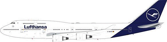 747-400 Lufthansa New Paint (Stand Included) D-ABVM 1/200 *Made of Metal [WB-Classic-VM]