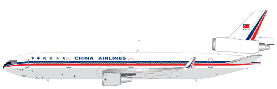 MD-11 China Airlines 90s B-151 (stand included) 1/200 *Made of metal [XX2243]