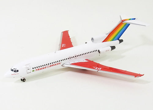 727-100 Transbrasil Airlines 1980s Red PT-TYI 1/200 [JC2596(XX2596)]