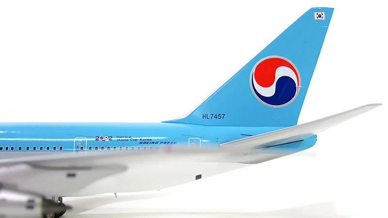 747SP 大韓航空 特別塗装 「ワールドカップ2002」 90年代 HL7457 1/200 ※スタンド付属 [XX2838]