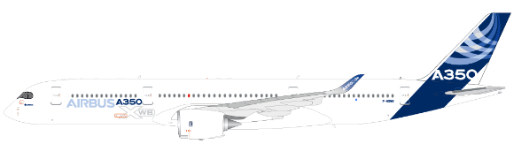 A350-900 エアバス社ハウスカラー 14年  (スタンド付属) F-WZGG 1/200 ※金属製 [XX2939]