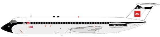 BAC111-510 BEA (British European Airways) G-AVMI (stand included) 1/200 [XX2954]