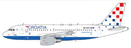 A319 Croatia Airlines "25 Years Godina Livery" 9A-CTH 1/400 [XX4065]