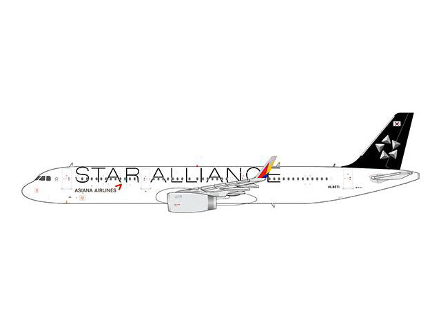 [Pre-order item] A321SL Asiana Airlines special livery "Star Alliance" 2010s HL8071 1/400 [XX4072]