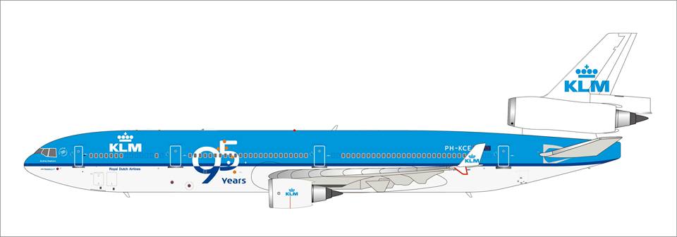 MD-11 KLMオランダ航空 特別塗装 「95 Years」 PH-KCE 1/400 [XX4611]