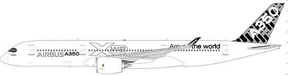 A350-900 エアバス社 ハウスカラー 「Around the World」 F-WWYB 1/400 [XX4738]