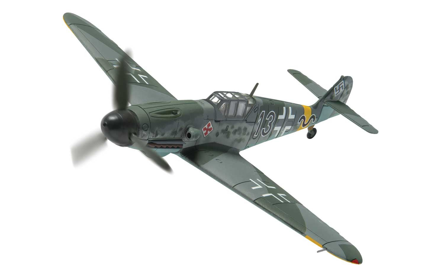 Bf109G-2 German Air Force No. 52 Fighter Wing No. 8 Squadron, Commander Lieutenant Günther Rall's aircraft, Eastern Front, 1942 #13 1/72 [AA27106]