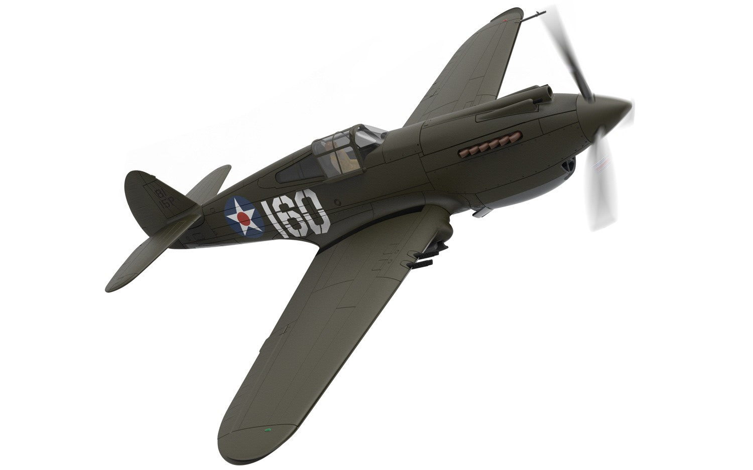 [Pre-order item] P-40B US Army Air Corps 15th Pursuit Group 47th Pursuit Squadron Lt. George S. Welch's aircraft at the time of the attack on Pearl Harbor, Wheeler Field, 1941, 1/72 [AA28101]