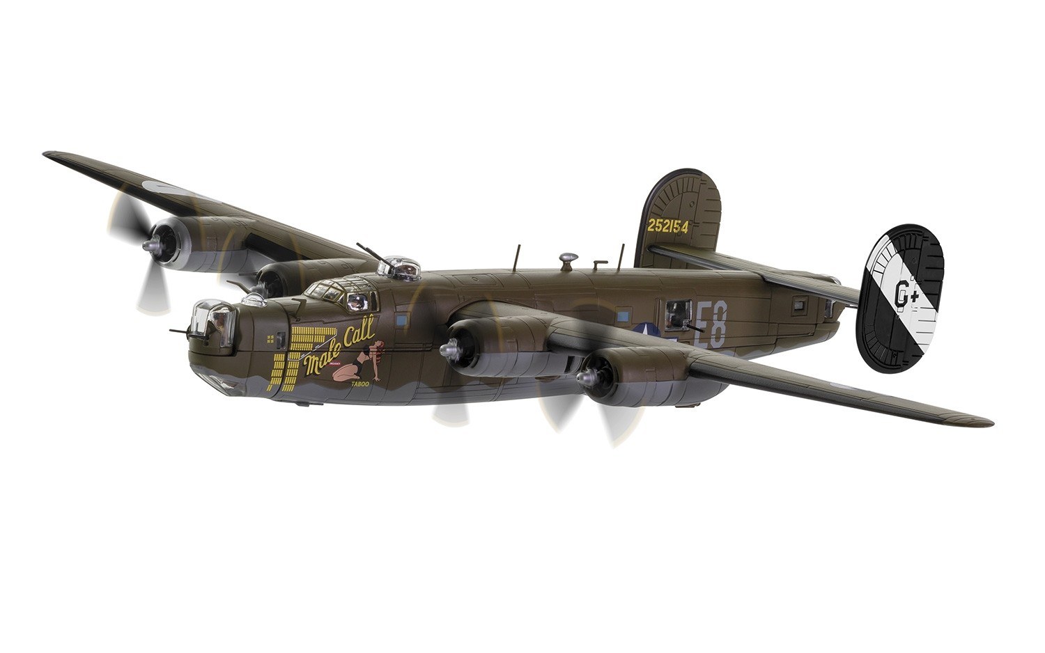 B-24H US Army 8th Air Force 453rd Bombardment Group James Stewart 40th Anniversary #42-52154 "Male Call" 1/72 [AA34018]