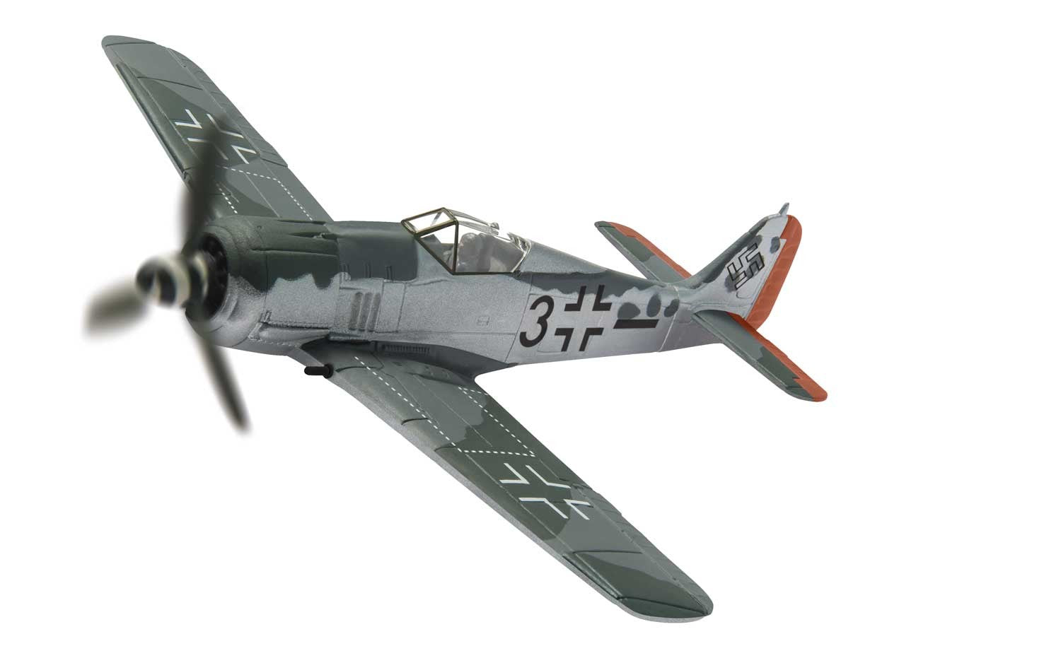 Fw190F-8 German Air Force 2nd Ground Attack Wing 2nd Squadron 5th Squadron Sergeant Eugen Lorcher's aircraft Black 3 1945 1/72 [AA34316]