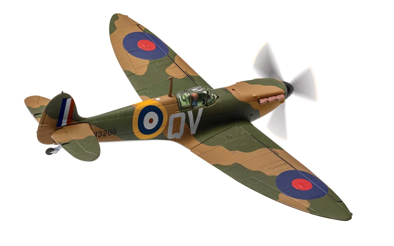 Spitfire Mk.Ia, No. 19 Squadron, Royal Air Force, Operation Dynamo (Dunkirk evacuation), May 1940, N3200/QV 1/72 [AA39214]