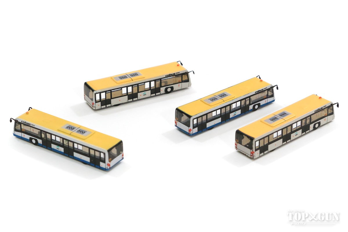 Airport Diorama Accessories Ramp Bus (Hong Kong International Airport) Set of 4 1/400 *Made of resin [AA4002]