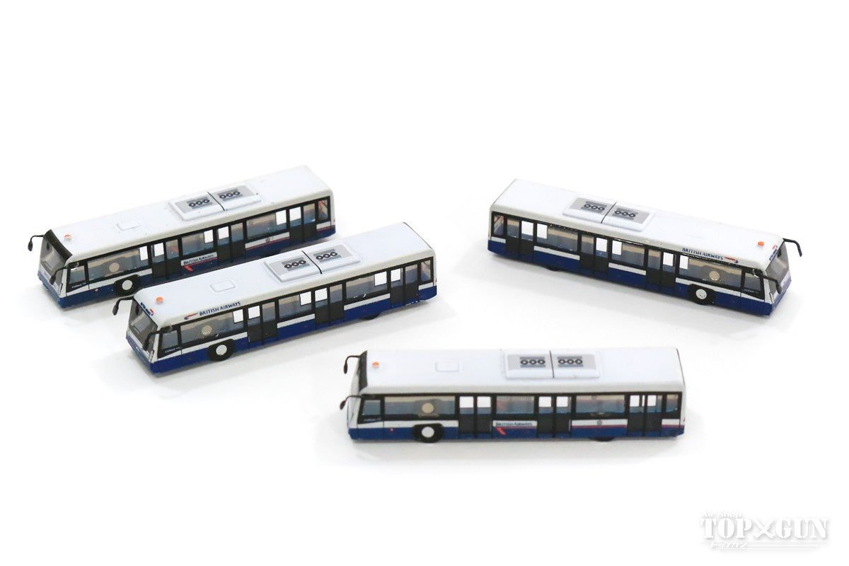 Airport Diorama Accessories Ramp Bus (British Airways) Set of 4 1/400 *Made of resin [AA4004]