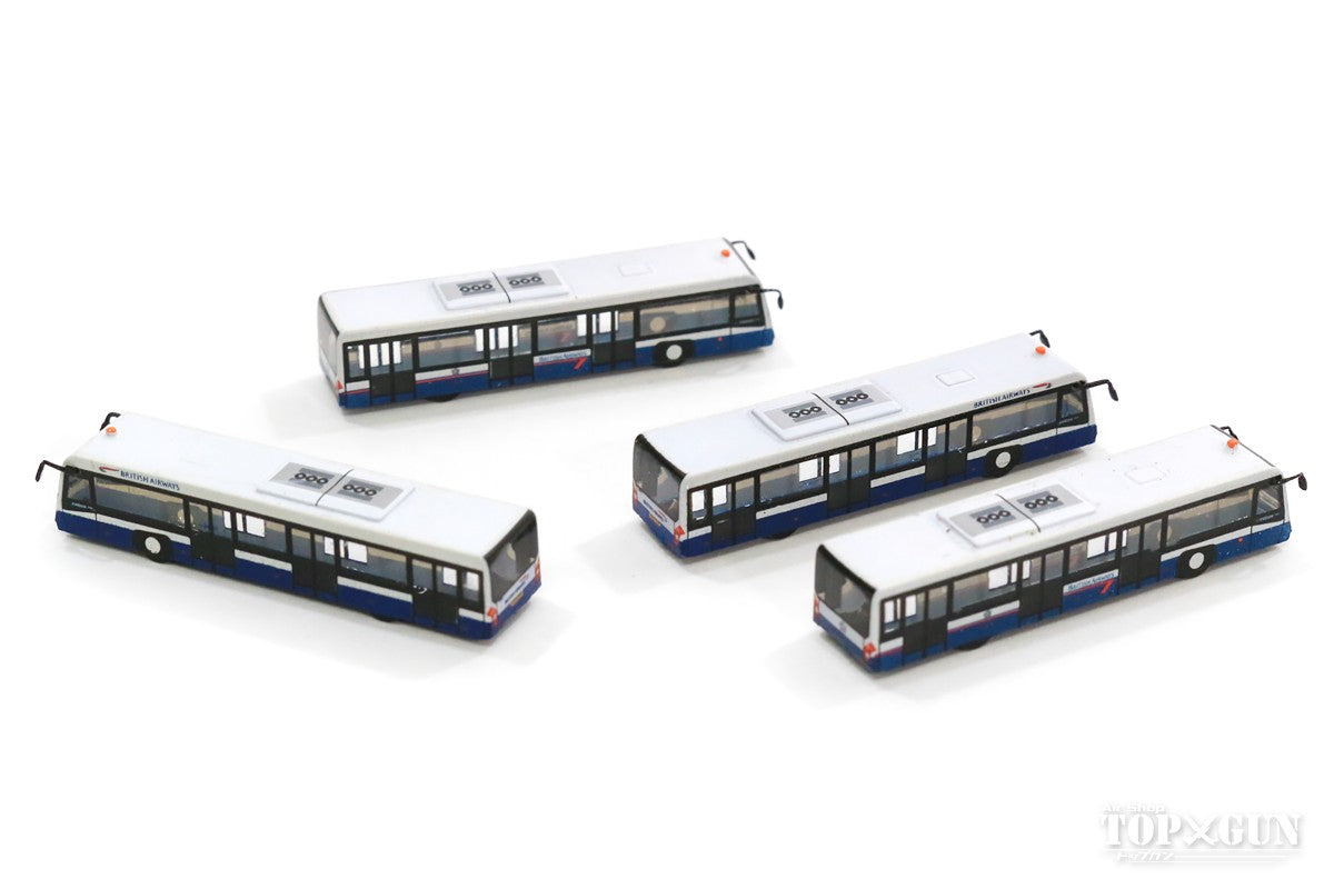 Airport Diorama Accessories Ramp Bus (British Airways) Set of 4 1/400 *Made of resin [AA4004]