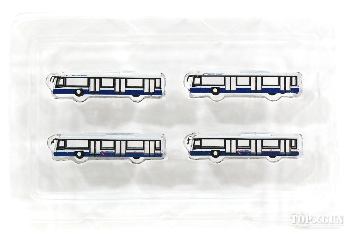 Airport Diorama Accessories Ramp Bus (British Airways) Set of 4 1/400 *Made of resin [AA4004]