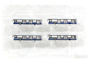 空港ジオラマアクセサリー ランプバス （ブリティッシュ・エアウェイズ) 4台セット 1/400 ※樹脂製 [AA4004]