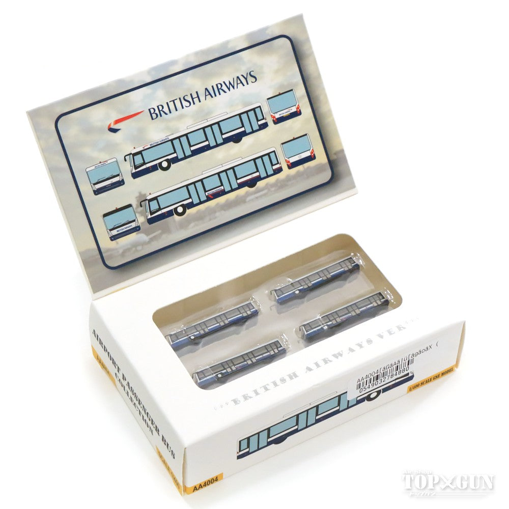 Airport Diorama Accessories Ramp Bus (British Airways) Set of 4 1/400 *Made of resin [AA4004]