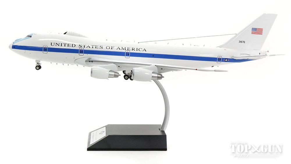 E-4B Night Watch, US Air Force 1st Airborne Command Squadron, National Airborne Operations Center (NAOC) #73-1676 (with stand and coin) 1/200 *Made of metal [AF1E-4B]