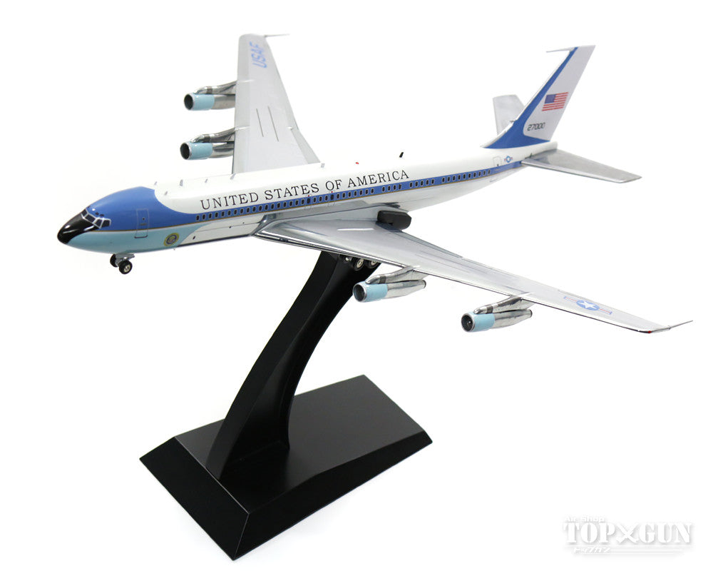 VC-137C (707-300) US Air Force Presidential Aircraft "Air Force One" No. 2 70s-80s Polished Finish (Black Stand Included) #27000 1/200 *Made of Metal [AF1VC-137SPB]