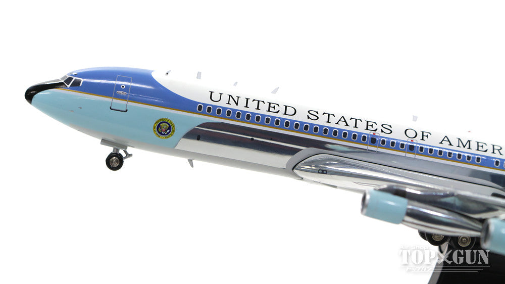 VC-137C (707-300) US Air Force Presidential Aircraft "Air Force One" No. 2 70s-80s Polished Finish (Black Stand Included) #27000 1/200 *Made of Metal [AF1VC-137SPB]