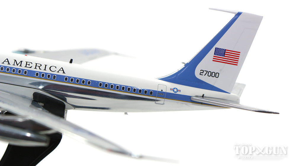 VC-137C (707-300) US Air Force Presidential Aircraft "Air Force One" No. 2 70s-80s Polished Finish (Black Stand Included) #27000 1/200 *Made of Metal [AF1VC-137SPB]