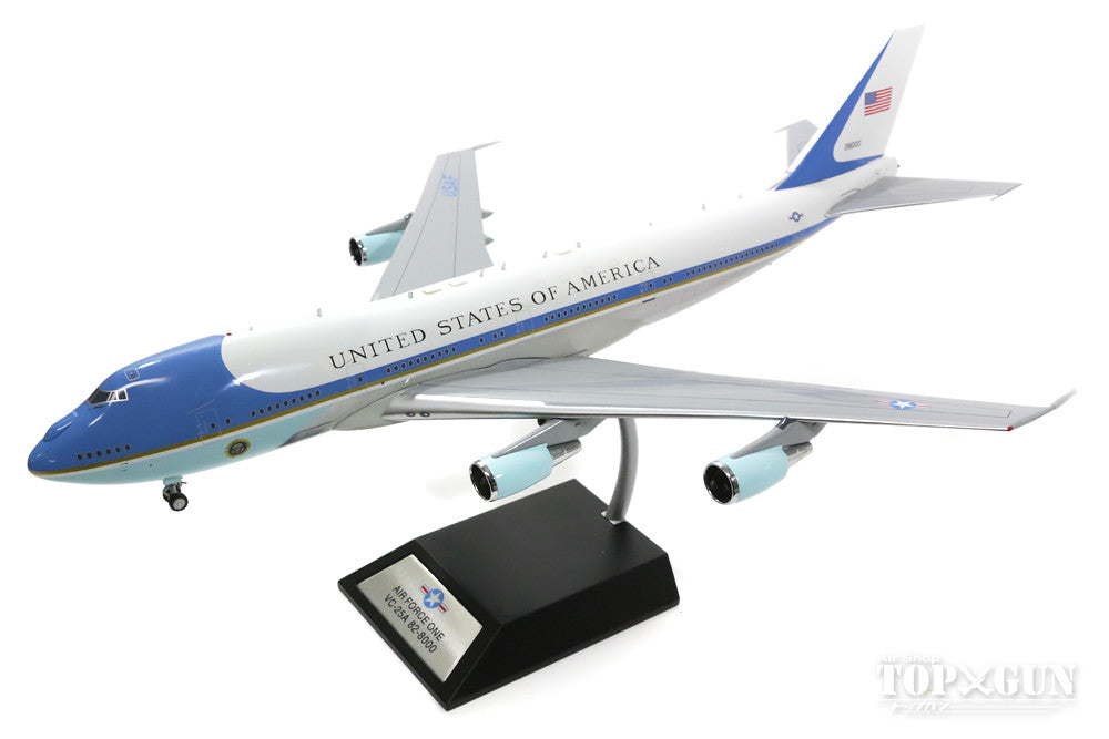 VC-25A (747-200) US Air Force Presidential Aircraft "Air Force One" No. 1 Polished Finish (Stand Included) #28000 1/200 *Made of Metal [AF1VC-25AP]