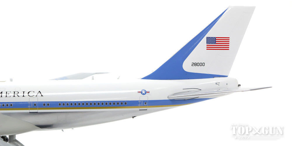 VC-25A (747-200) US Air Force Presidential Aircraft "Air Force One" No. 1 Polished Finish (Stand Included) #28000 1/200 *Made of Metal [AF1VC-25AP]