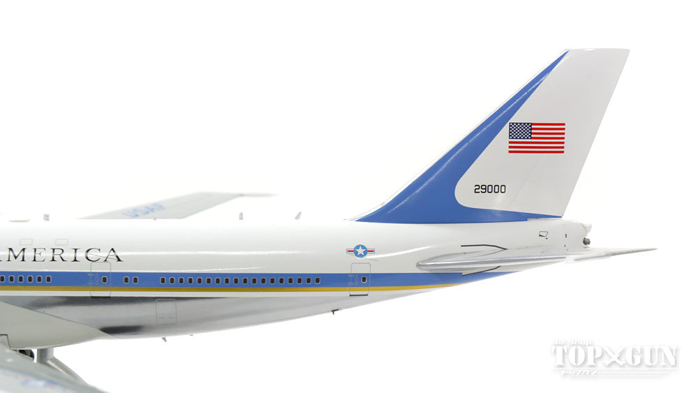 VC-25A (747-200) US Air Force Presidential Aircraft "Air Force One" No. 2 Polished Finish (Black Stand Included) #29000 1/200 *Made of Metal [AF1VC-25APB]