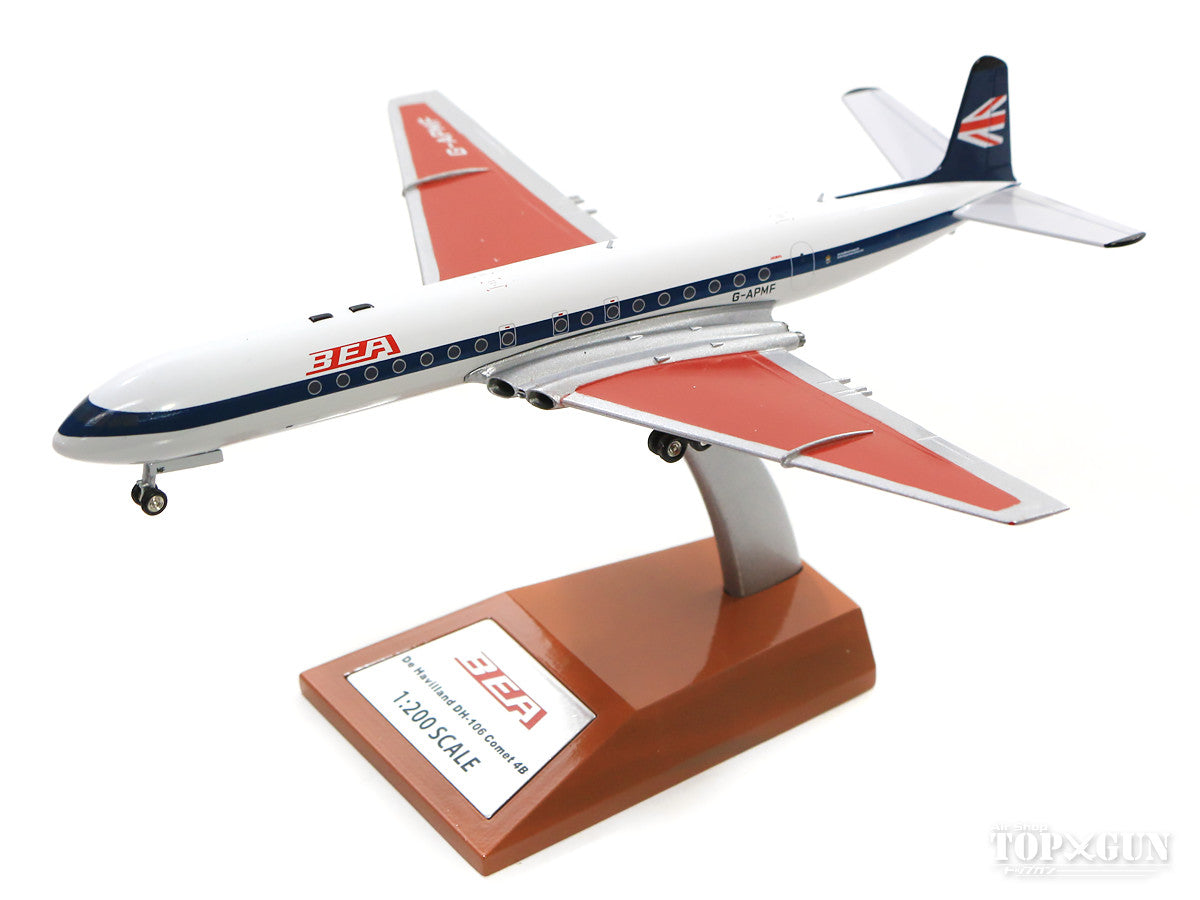 DH.106 Comet 4B BEA British European Airways (stand included) 1960s G-APMF 1/200 *Made of metal [ARD2061]