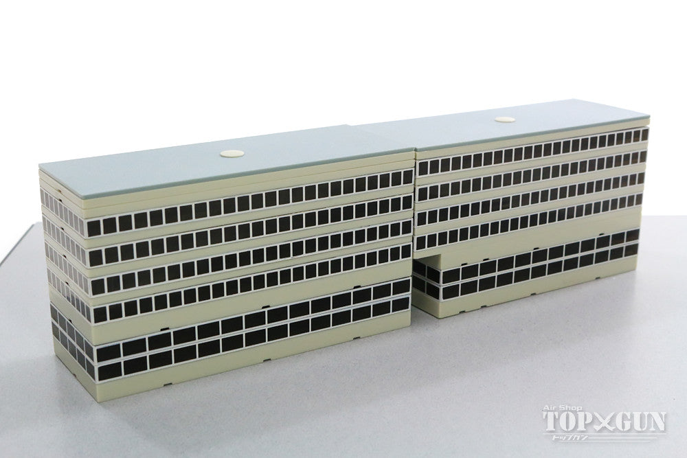 Airport diorama building assembly kit Departure terminal set (boarding bridge can be attached/main building) 1/400 [Art002]