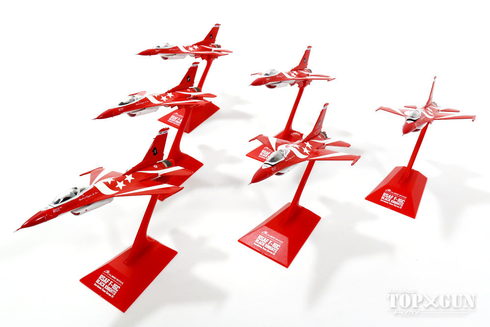 F-16C (Block 52) Singapore Air Force Acrobatic Team "Black Knights" Tengger Base, set of 6 aircraft, 1/144 [AST01A]