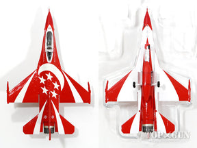 F-16C（ブロック52） シンガポール空軍 アクロバットチーム「ブラックナイツ」テンガー基地 6機セット 1/144 [AST01A]