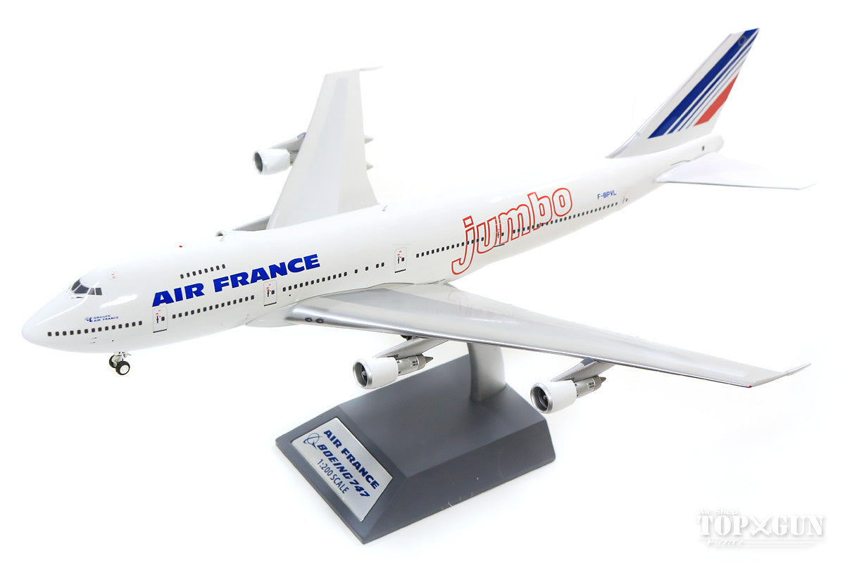 747-100 Air France F-BPVL "Jumbo" With Stand 1/200 [B-741-AF-08]