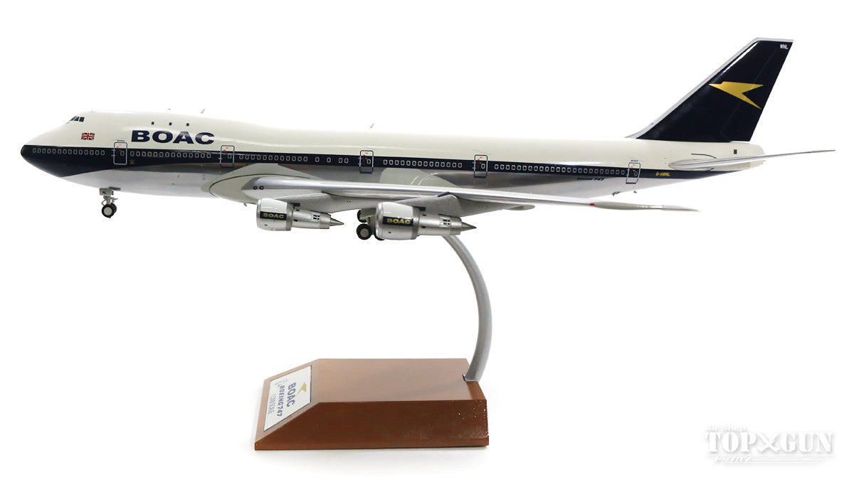 747-100 BOAC G-AWNL ポリッシュ仕上 (スタンド付属) 1/200 [B-741-BOAC-NLP]