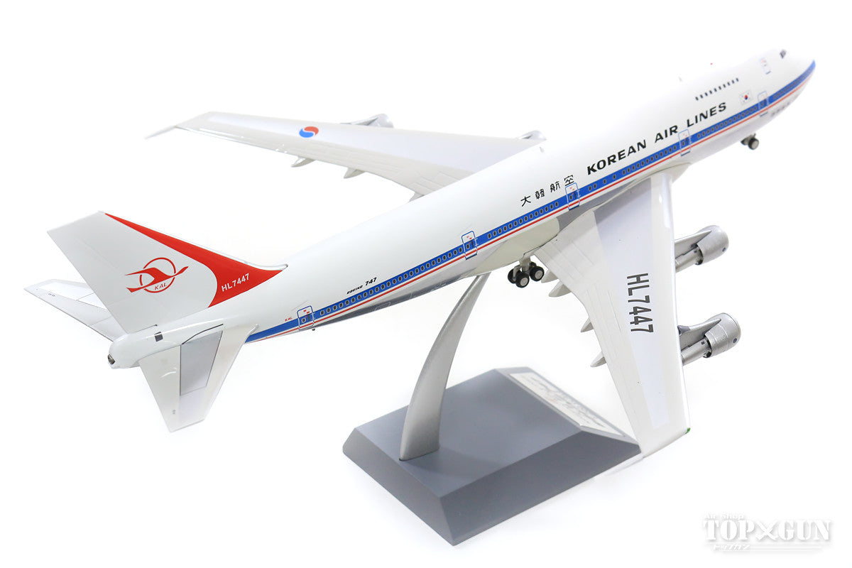 B-Models 747-300 大韓航空 80年代 ポリッシュ仕上 （スタンド
