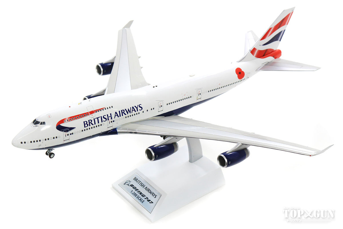 747-400 British Airways G-CIVJ (stand included) 1/200 *Made of metal [B-744-POP-1218]