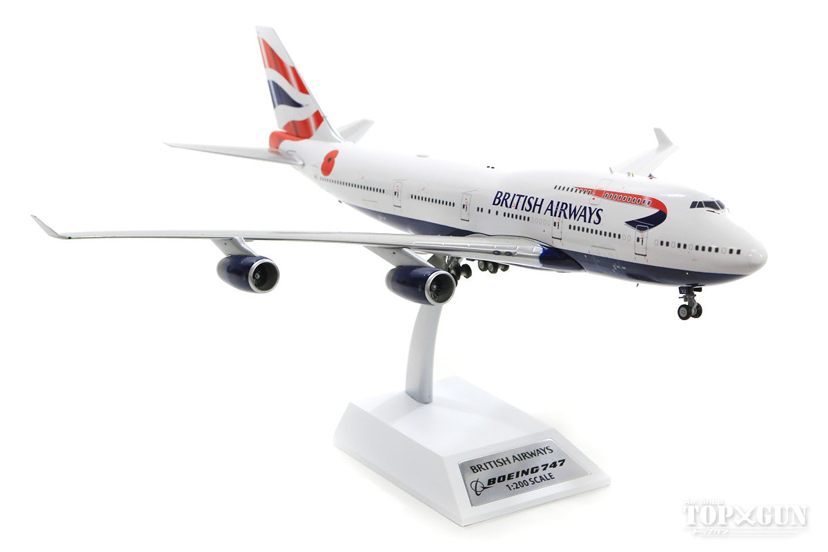 747-400 British Airways G-CIVJ (stand included) 1/200 *Made of metal [B-744-POP-1218]