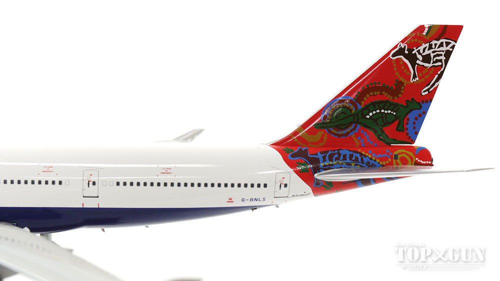 747-400 British Airways Special Paint "Unala Dreaming" 90s-00s G-BNLS (stand included) 1/200 *Made of metal [B-747-4-025]