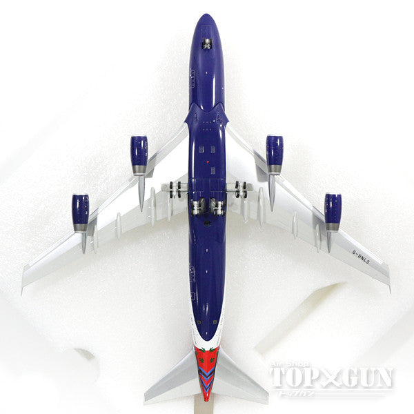 747-400 British Airways Special Paint "Unala Dreaming" 90s-00s G-BNLS (stand included) 1/200 *Made of metal [B-747-4-025]