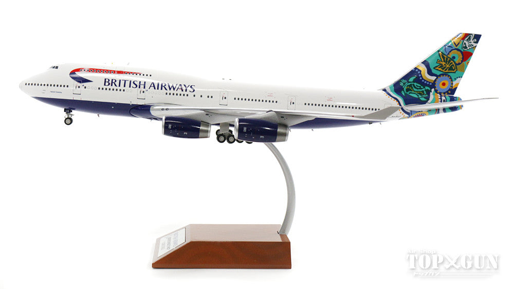 747-400 British Airways Special Paint "Naranj Dreaming" 90s-00s G-BNLN (Stand Included) 1/200 *Made of Metal [B-747-4-026]