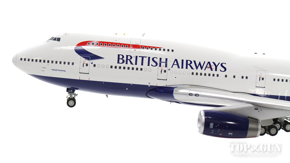 747-400 British Airways Special Paint "Naranj Dreaming" 90s-00s G-BNLN (Stand Included) 1/200 *Made of Metal [B-747-4-026]