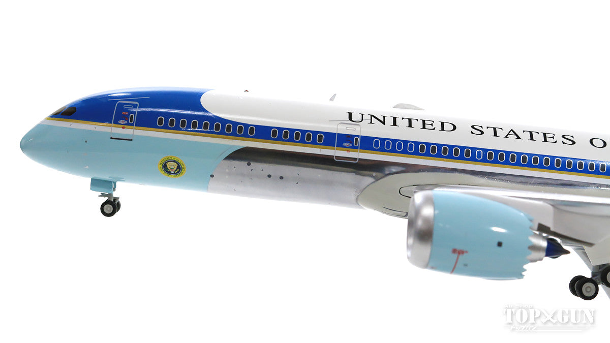 787-9 US Air Force Presidential Plane "Air Force One" (fictional) Polished finish (stand included) #78000 1/200 *Made of metal [B-USAF-789-01P]